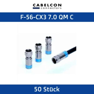 F-Kompressionsstecker 50 Stück wasserdicht F-Buchse CABELCON F-56-CX3 7.0 QM C - Foto 1 di 1
