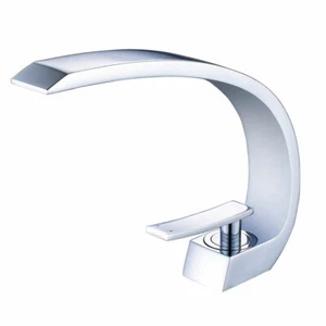 Grifo fregadero de baño de 8" cromado grifo mezclador de lavabo de un orificio/manija - Imagen 1 de 7