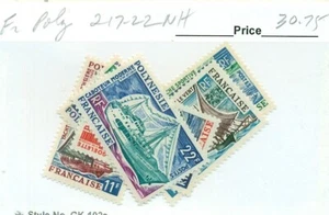 FRENCH POLYNESIA #217-22, Mint Never Hinged, Scott $30.75 - Picture 1 of 1