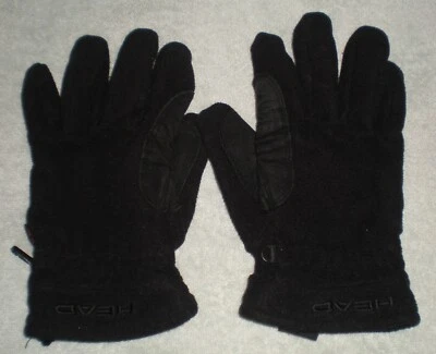 Head Thinsulate Fleece Glove Leather Palm Mens Large Unisex - Image 1 of 4