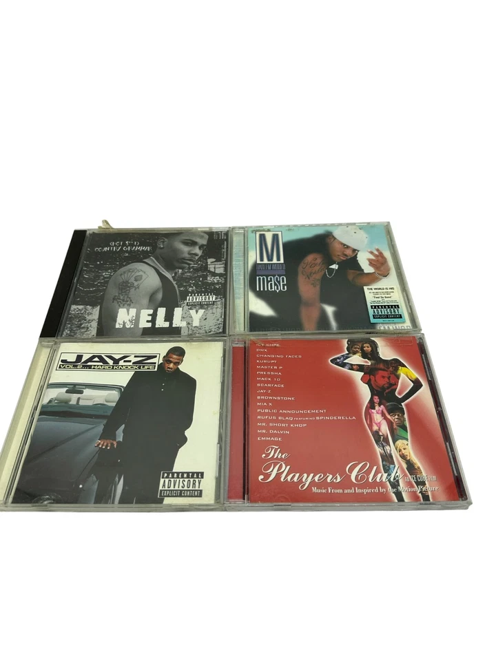 Lot of 4 R&B Hip Hop CDs Mase Nelly Jay-Z The Players Club Ice Cube - Image 1 of 4