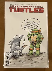 Teenage Mutant Ninja Turtles Jeff The Land Shark And Mikey Sketch By SMUNCHY 🐢 - Picture 1 of 2