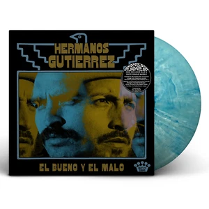 HERMANOS GUTIÉRREZ EL BUENO Y EL MALO LIMITED EDITION BLUE & WHITE MARBLE VINYL - Picture 1 of 2