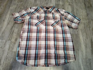 Patagonia M's Three Trees Worn Wear Button Down Shirt Men's Size L EUC - Picture 1 of 15