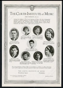 1928 Shura Cherkassky Lucie Stern foto de estudiante Instituto Curtis anuncio impreso de colección - Imagen 1 de 7