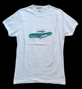 Vintage Todd Oldham Jeans türkis wandelbare Grafik T-Shirt (Etikett L, passt M) - Bild 1 von 5