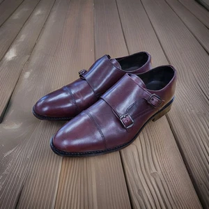 Scarpa elegante uomo Anthony Veer Roosevelt Ii doppio cinturino monaco Goodyear Welt taglia 8,5 - Foto 1 di 10