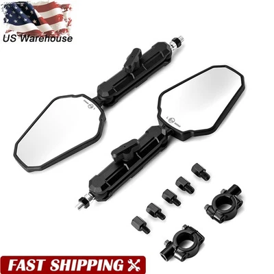 Motorcycle Rearview Mirror Set 8mm/10mm Mount For KTM 390 1290 790 890 - Image 1 of 4
