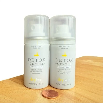 2 X Drybar Detox Dry Shampoo GENTLE SENSITIVE SCALP 0.9 Oz 25 g Each Travel Mini - Image 1 of 2