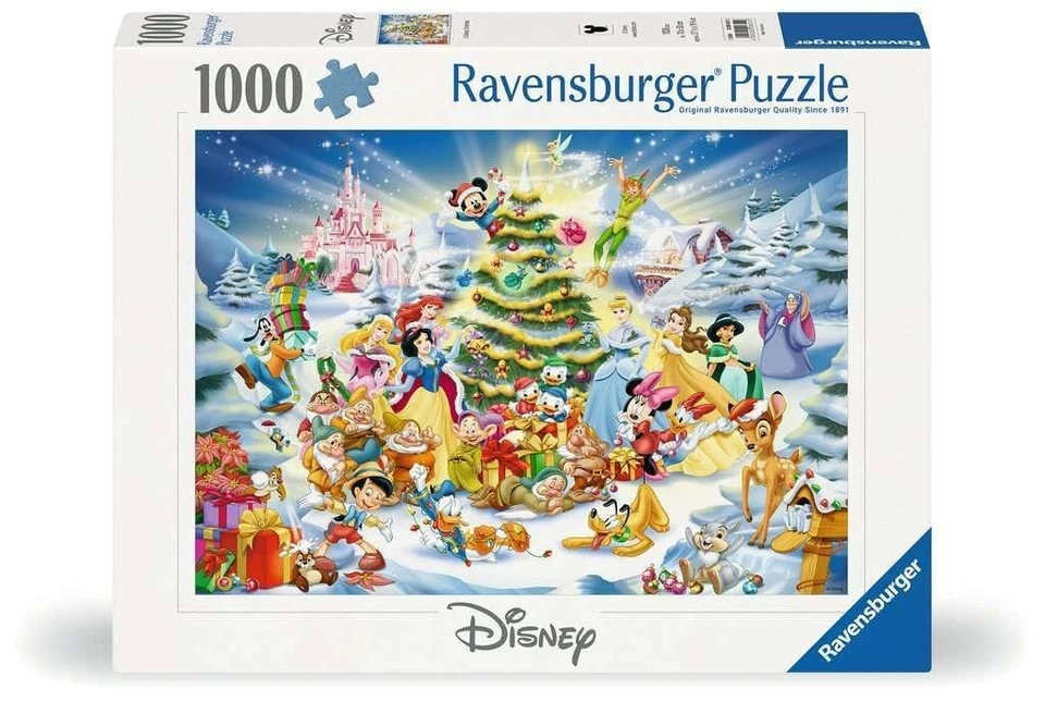 1000pc Ravensburger Disney Christmas Eve Family Jigsaw Puzzle Game 70x50cm