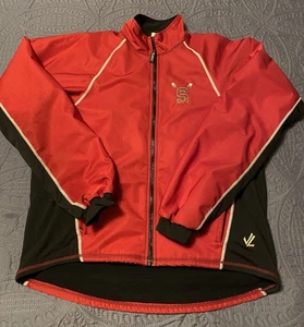 VTG Stanford Cardinal Rowing Jacket Red Polartec Fleece Lined Zip Up made in USA - Picture 1 of 10