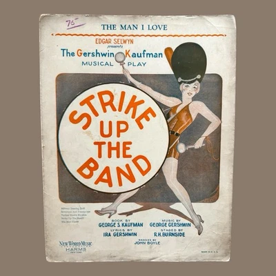 Strike Up The Band Sheet Music The Man I Love 1927 Gershwin Musical Barbelle - Image 1 of 4