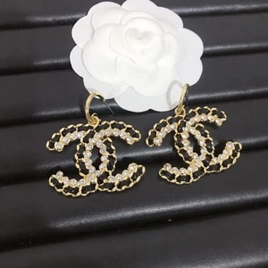 Lady Charm Rhinestone Flower Earrings Pearls Enamel Crystal Earrings Jewellery - Picture 1 of 91