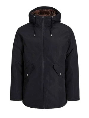 Jack & Jones Loop - Parka Con Cappuccio Nero - Taglia S Abbigliamento Uomo - Imagen 1 de 2