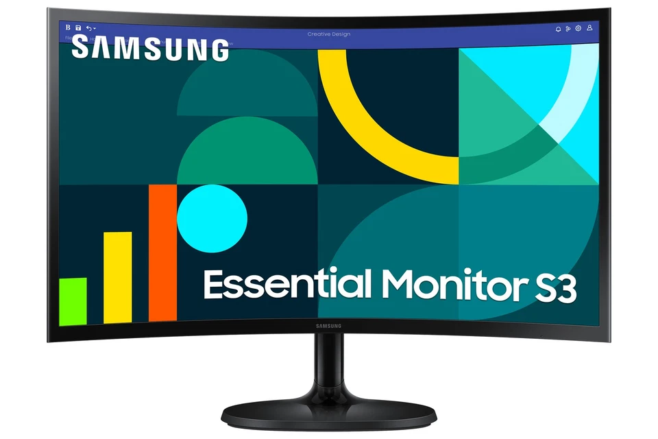 Samsung S36GD Essential Curved Monitor 24 Zoll, PC-Bildschirm mit VA-Panel, Full - Bild 1 von 4