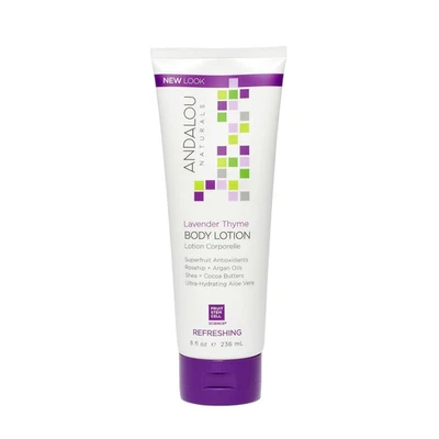 Loción corporal refrescante de tomillo lavanda Andalou Naturals, 8 onzas Foto 1 de 4
