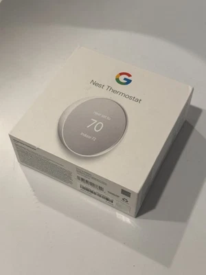 Google Nest Smart Thermostat Snow  G4CVZ US - Image 1 of 3