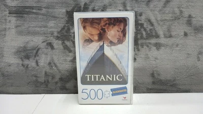 Titanic Movie 500-Piece Puzzle in Plastic Retro Blockbuster VHS Video Case - Image 1 of 4