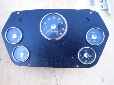 Dodge 1959 1960 camioneta pickup panel de instrumentos indicadores muy bonito panel urbano D100 D200 Foto 1 de 4