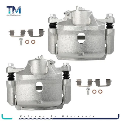 Par de pinzas de freno delanteras con soporte para Honda Accord 1998-2002 2,3 L Foto 1 de 2