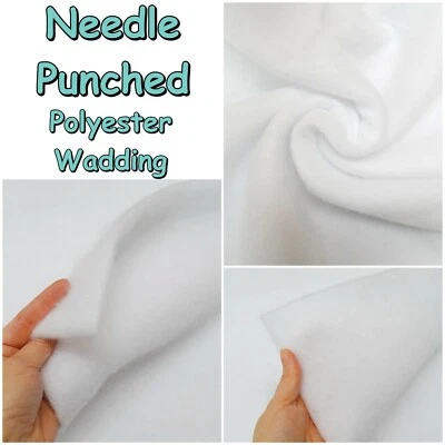 Needle Punched Soft And Bright Wadding Batting  Polyester 90" Quilting Washable - Image 1 of 4