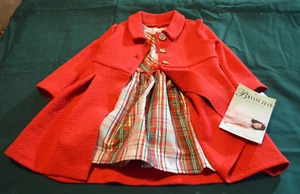 NEW ~ Bonnie Baby Red Holiday Dress with Jacket 18 months - Picture 1 of 3
