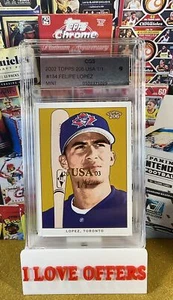 Felipe Lopez 2002 Bowman Heritage 2003 Topps 206 #134 USA True 1/1 CGS 9 RARE - Bild 1 von 4