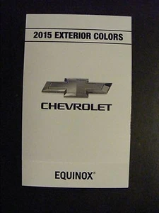 Chevrolet Equinox 2015 concesionario tabla de colores exterior nuevo - Imagen 1 de 3
