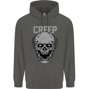 Creep Human Skull Gothic Rock Music Metal Childrens Kids Hoodie - Picture 1 of 88