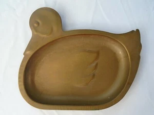 Vintage Messing Metall Enten Tablett Schale Tisch oder Wandbehang Plakette Landhaus - Bild 1 von 9