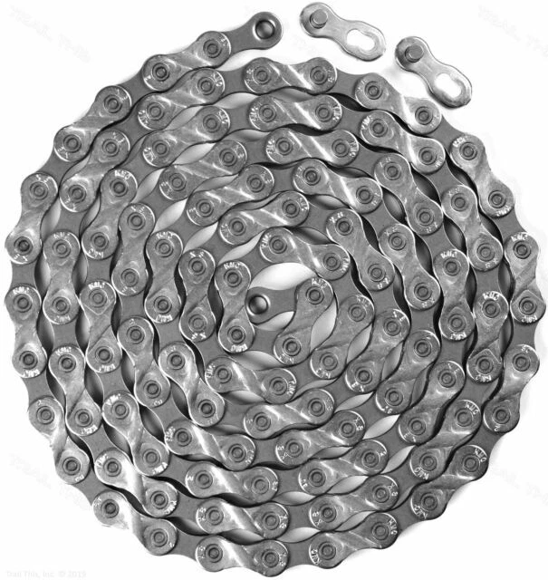 KMC X8.93 Chain 6-8 Speed with Missing Links, Silver/Grey - 5 Count
