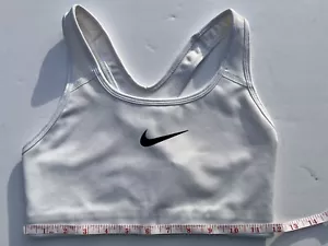 NEW NIKE Women's Swoosh S Support Sports NON-Padded Bra White 850605-010 - Picture 1 of 5