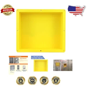 Leak-Proof Recessed Shower Niche with Glossy Finish - Easy Installation 16"x14" - Picture 1 of 10