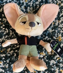 Disney Zootopia Plush Finnick Fennec Fox Mini Plush TOMY 8” Tall Stuffed NWT - Picture 1 of 3