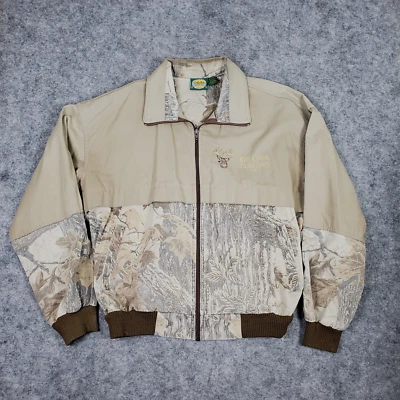 Cabelas Jacket Mens Large Beige Canvas RealTree Camo Coat Deer Buck Canada - Image 1 of 4