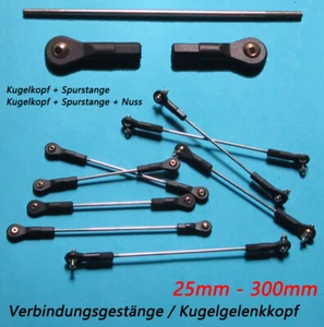 M2 Verbindungsgestänge Stangenende Kugelgelenkkopf für RC Roboter Modelboot Auto - Bild 1 von 16