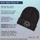 Beanies for Men My Boat Rules Anchor Captain A Embroidery Acrylic Skull Cap