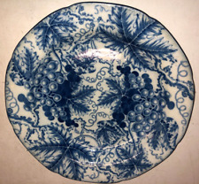 Orig Antique Spode Blue Room Grapes English Pearlware Plate Dish c1821 9.5"