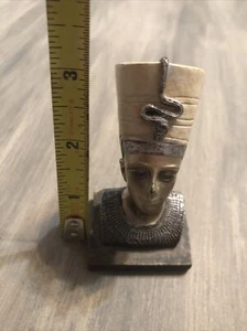 egyptian queen nefertiti small bust hand painted detailed - Picture 1 of 10