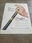 1956 Vintage  Print Ad Sheaffers White Dot Snorkel Pens