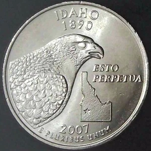 2007-P 25C State Quarter Idaho BU CLAD 20uc0226-1 - Picture 1 of 2