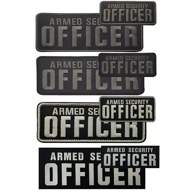 Embroidered DIY Role Play Armed Security Officer Tactical Hook Loop Patch Badge - Image 1 of 4