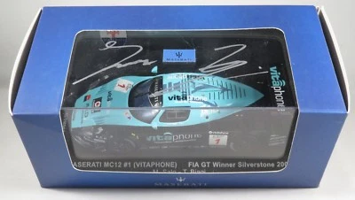 MASERATI MC12 GT1 #1 Salo FIA GT 2007 SILVERSTONE WINNER T.Biagi signed IXO 1:43 - Immagine 1 di 4