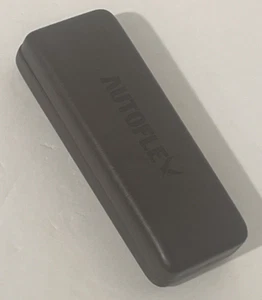 FUNDA DE GAFAS VINTAGE AUTOFLEX de cuero sintético marrón 6,5" x 2,5" años 90 - Imagen 1 de 14