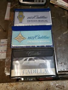 3 Cadillac Owner's Manuals With Additional Papers 1964, 1972, 1973