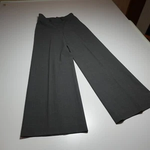 Ann Taylor Loft Dress Pants Size 4 Wool-Mix Gray Sailor Wide Leg Formal Career - Picture 1 of 17