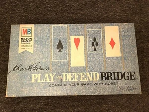 Vintage Milton Bradley 1965 Chas H Goren Play And Defend Bridge NEW OPEN BOX - Picture 1 of 5