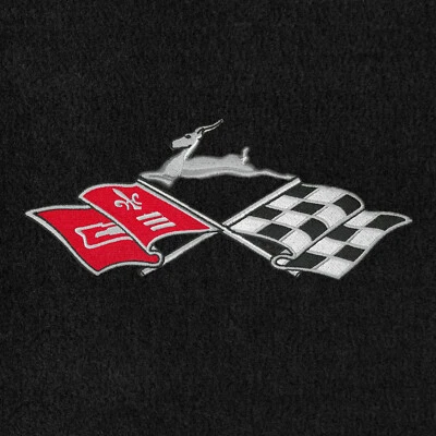 Tapetes de assoalho dianteiro Lloyd Mats Velourtex preto para Chevrolet Impala 1958 a 1996 - Imagem 1 de 2