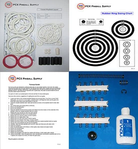 Kit de puesta a punto Williams Comet Pinball 1985 - Incluye kit de anillo de goma - Imagen 1 de 2