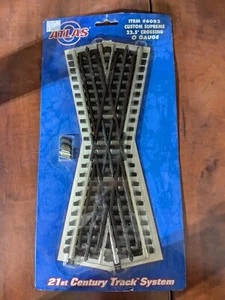 Atlas - #6082 - Custom Supreme 22.5° Crossing - 1 Pcs/Pkg - O Scale Track - NOS - Picture 1 of 10